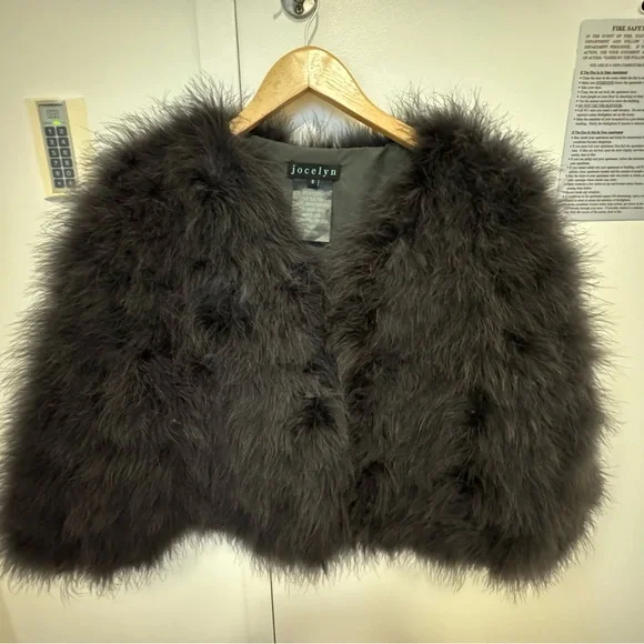 Jocelyn Grey fur jacket size S - Picture 1 of 4